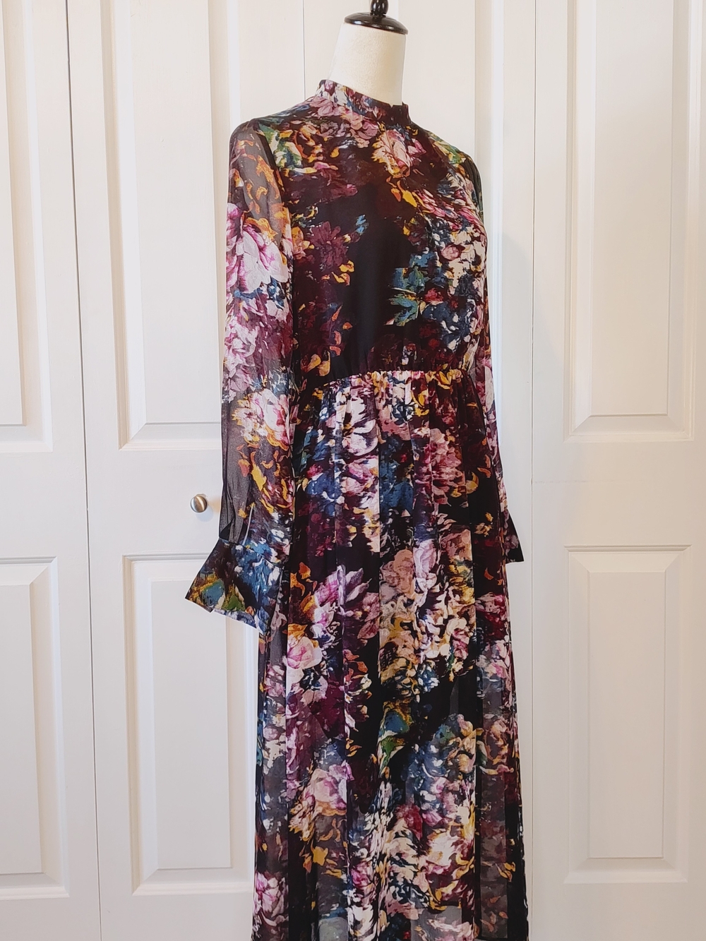 Who What Wear Floral Maxi Dress Size Small - Picture 2 of 14